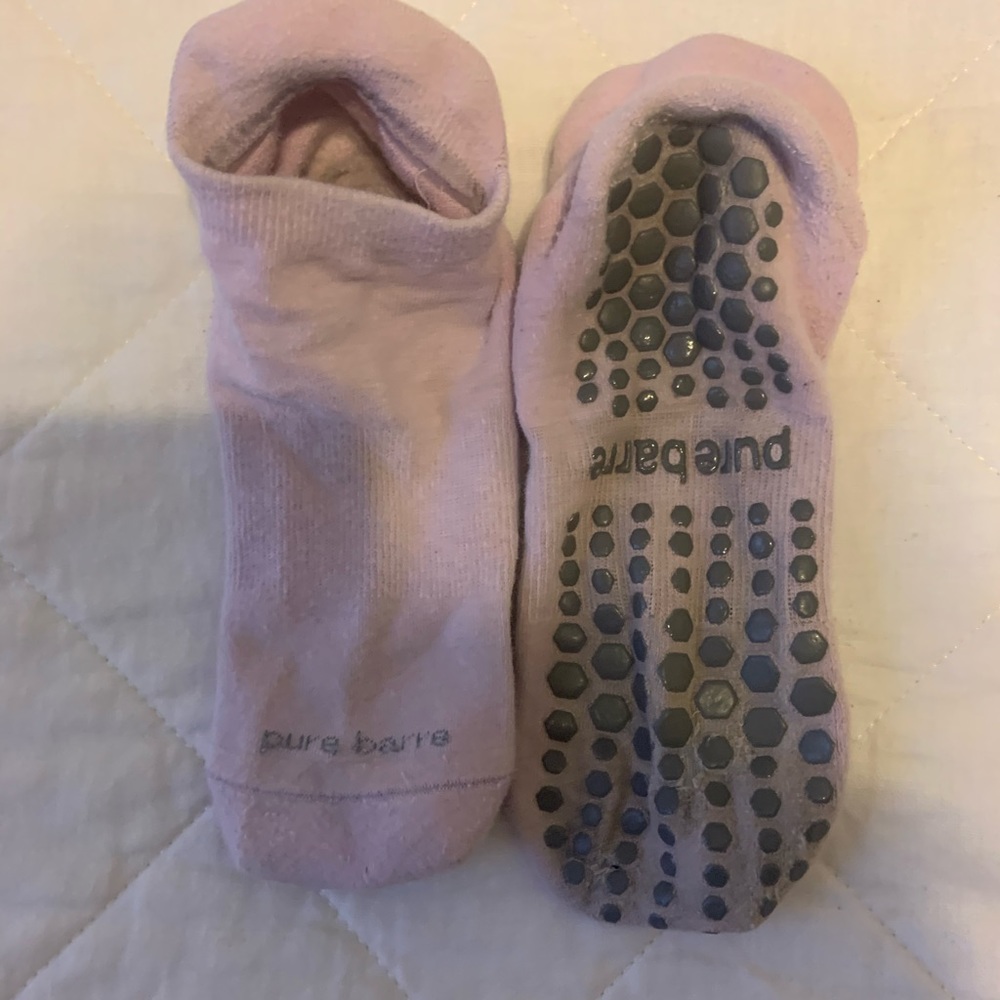 Pink Pure Barre Socks